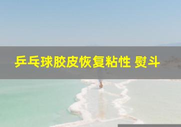 乒乓球胶皮恢复粘性 熨斗